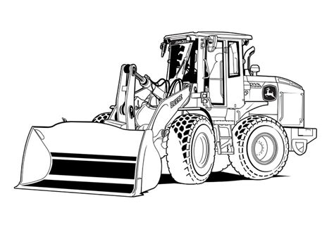 john deere skid steer coloring picturee|carrico john deere coloring pages.